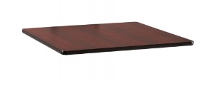 Square reversable (black/dark cherry) table top 30" or 36"