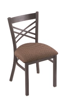 Catalina 18" dining chair shown in pewter, axsWil seat